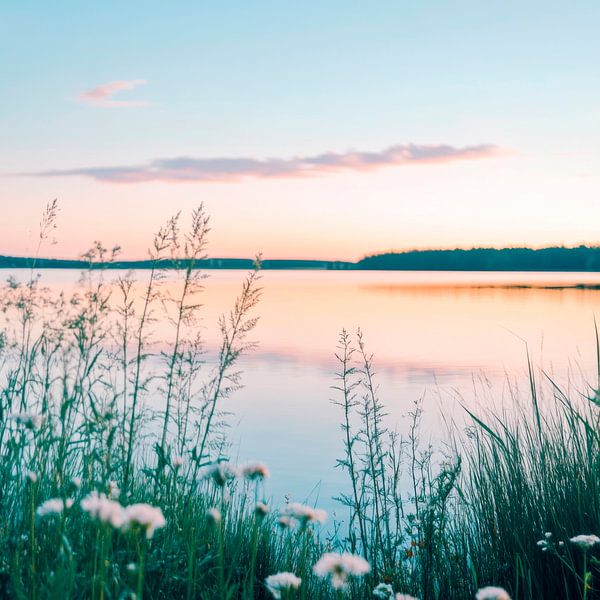 Dawn at the lake by Poster Art Shop