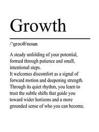 Growth Definition - Blanc sur WordsThatInspire