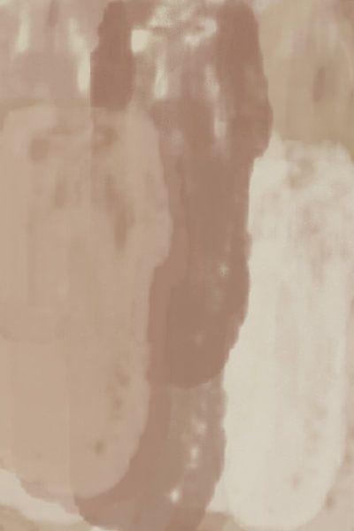 Beige, Terra, Rosa und Braun. Pinselstriche in neutralen warmen Farben. von Dina Dankers