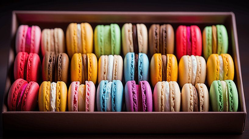 Des macarons enchanteurs aux couleurs délectables par Karina Brouwer