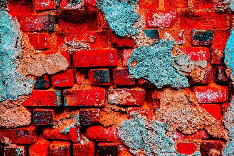 A stone wall loses its plaster. by kall3bu