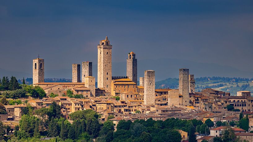 Vue de San Gimignano 4, Italie par Adelheid Smitt