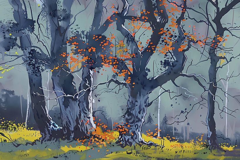 jahreszeitlicher Wald von Ariadna de Raadt-Goldberg