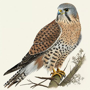 Torenvalk portret van Vythryd Arts