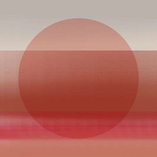 Neon kunst. Kleurrijk minimalistisch geometrisch abstract in terracotta, roze