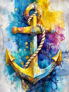 Anchor nautical art