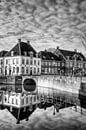 Westsingel en Spui historisch Amersfoort zwartwit van Watze D. de Haan thumbnail