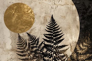 Ferns, the sun and the moon by Bianca ter Riet