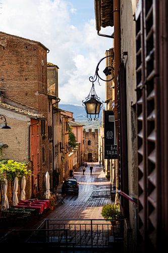 Kleine Stadt in der Toskana