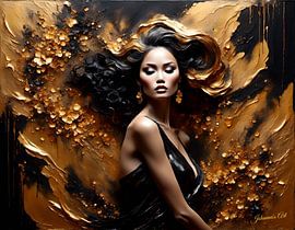 Golden Splendor 21 by Johannas Art Creations