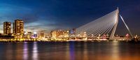 Rotterdam Skyline at night van Rigo Meens thumbnail