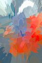 Abstract oranje van Leo Luijten thumbnail