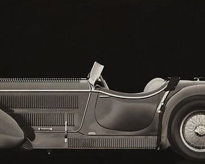 Mercedes - Benz SSK710 1930 Schwarz-Weiß