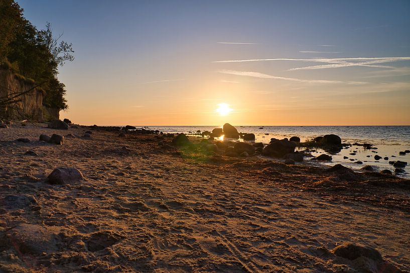 Sunset on the beach of Poel, romantic by Martin Köbsch