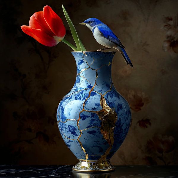 Kintsugi-Vase 11 von DNH Expressions