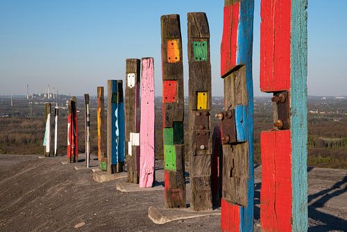 Landmarke auf der Halde Haniel, Bottrop, Deutschland