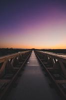 Magische Zonsondergang boven de Moerputtenbrug – Nederlandse Landschapsfoto