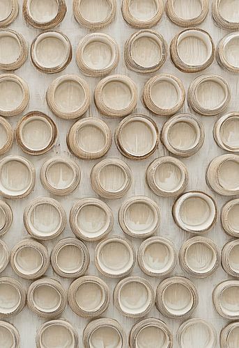 Cercles superposés dans des tons de terre apaisants