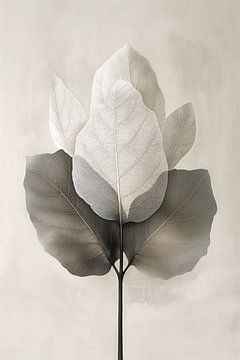 Sereen blad - Japandi stijl - 1 van Marianne Ottemann - OTTI