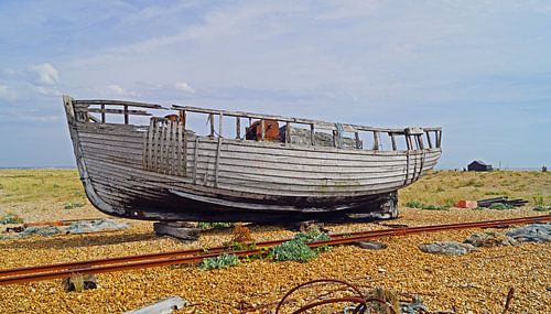 Bootwrak in Dungeness