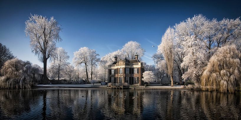 L'hiver sur la rivière Vecht par Henk Leijen