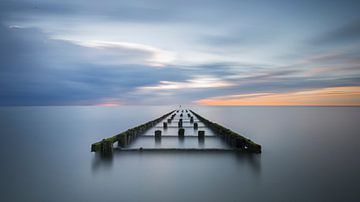 Zonsondergang Weskapelle van Bart van Dongen