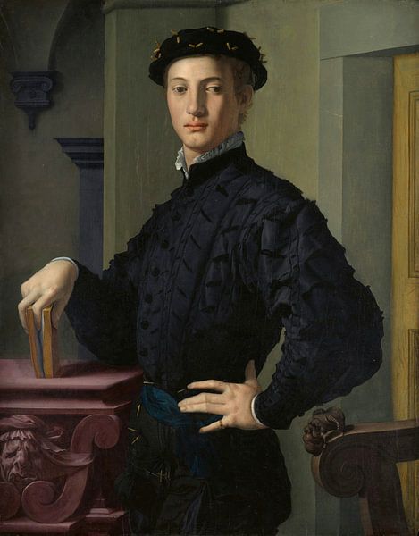 Porträt eines jungen Mannes, Bronzino von Meisterhafte Meister