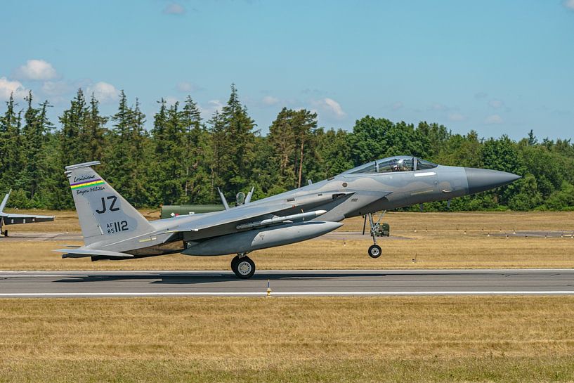 Landing Bayou Militia McDonnell Douglas F-15C Eagle. by Jaap van den Berg