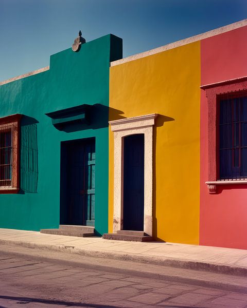 Scène de rue mexicaine colorée par Studio Allee