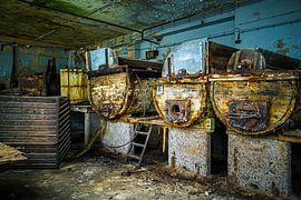 Rost und Ruine - Vergessene Maschinen in einer stillgelegten Pelzveredelungsfabrik von InfiniteArtLabs