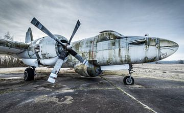 Old plane from Marine transport by Inge van den Brande