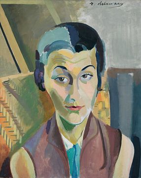 Portret van Maria Lani (1928-29) door Robert Delaunay van Peter Balan
