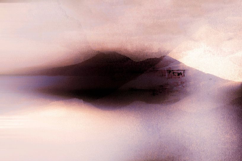 Japans Zomerberglandschap Japandi van FRESH Fine Art
