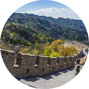 Wandelen op de Grote Muur van China van Shanti Hesse