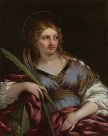 Pietro Berrettini (aus Cortona) – Die Heilige Martina (um 1635–1640) Barockdruck von Timeless Artworks