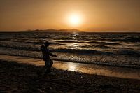 Spelen in de avondzon | Kos Eiland