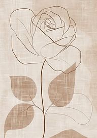 Bloemenschilderij Elegance | Subtle Petal Dance van Modern Collection