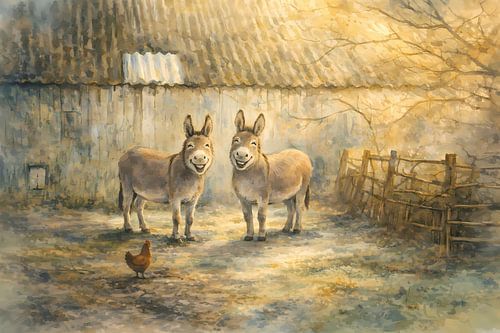 Twee ezeltjes