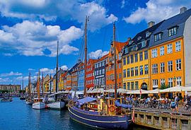 Das farbenfrohe Nyhavn in Kopenhagen von Maarten van der Weide