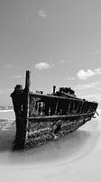 Het wrak op Fraser Island