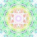 Mandala lichtgroen van Maik Berning thumbnail