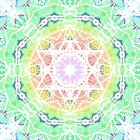 Mandala vert clair