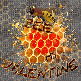 BEE my Valentine, Valentinstag Imker Biene Honig von ADLER & Co / Caj Kessler
