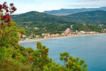 Agios Georios beach bay on Corfu by Leo Schindzielorz