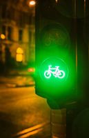 Raindrops traffic light