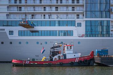 Remorqueur Waterpoort à bord d'un bateau de croisière sur Jan Georg Meijer