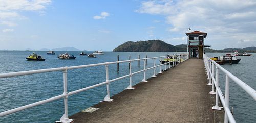 De kade aan het kanaal