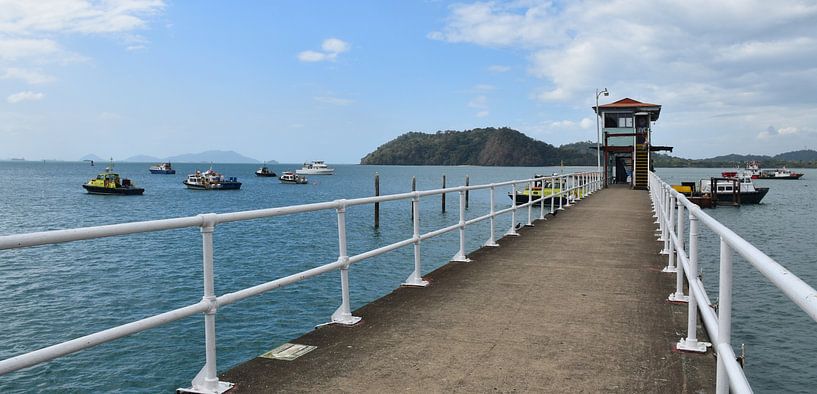 Die Anlegestelle am Kanal von Claude Laprise