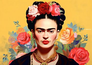 Frida Poster Print Kunstdruk van Niklas Maximilian