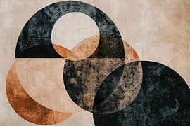 Monochrome minimalist abstract design by Art & Soul Creations